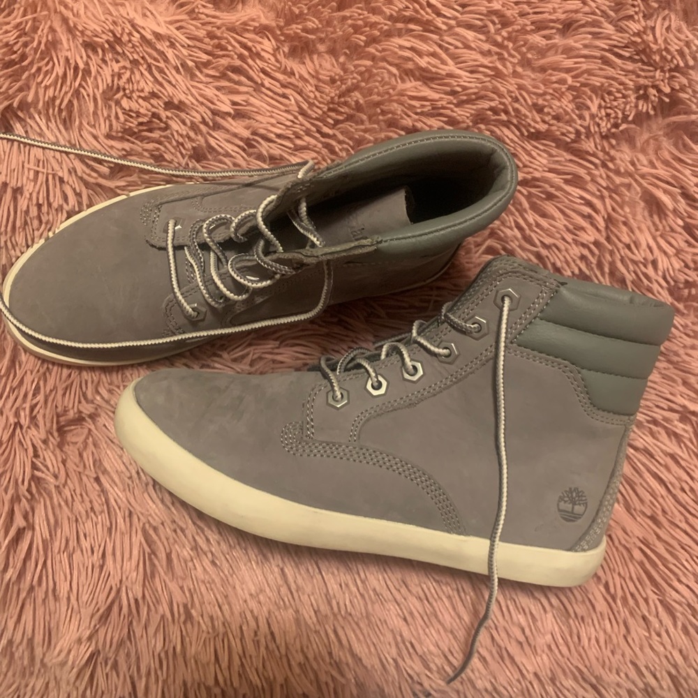 Grey size 6 Timberlands